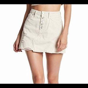 Free People Denim A Line skirt